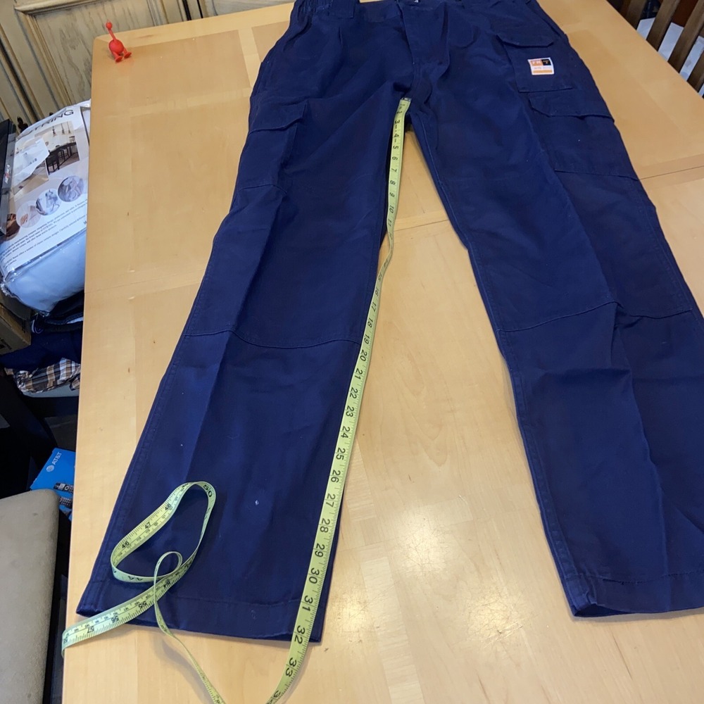 Konreco FR Fire Resistance Pants 34-32 Cargo Stretch Navy Mens Firemen